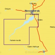 Карта Navionics Gold Small 5G763S Новосибирское водохранилище