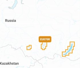 Карта Navionics + EU070R Россия, Озера и Реки